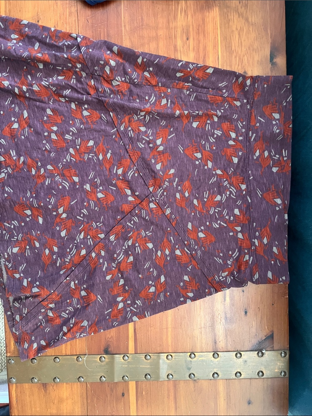 Toad&Co Plum Printed Skirt